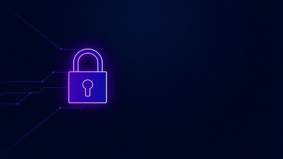 Ilustração de cadeado digital representando proteção contra ransomware